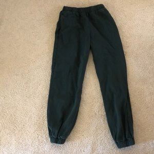 Brandy Melville dark green sweatpants
